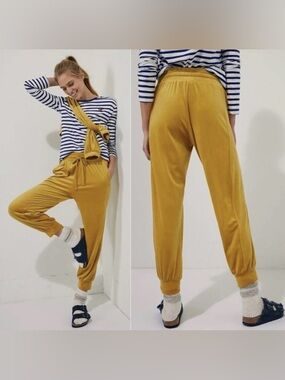 Anthropologie Saturday Sunday Merida Goldenrod Velvet Joggers Medium